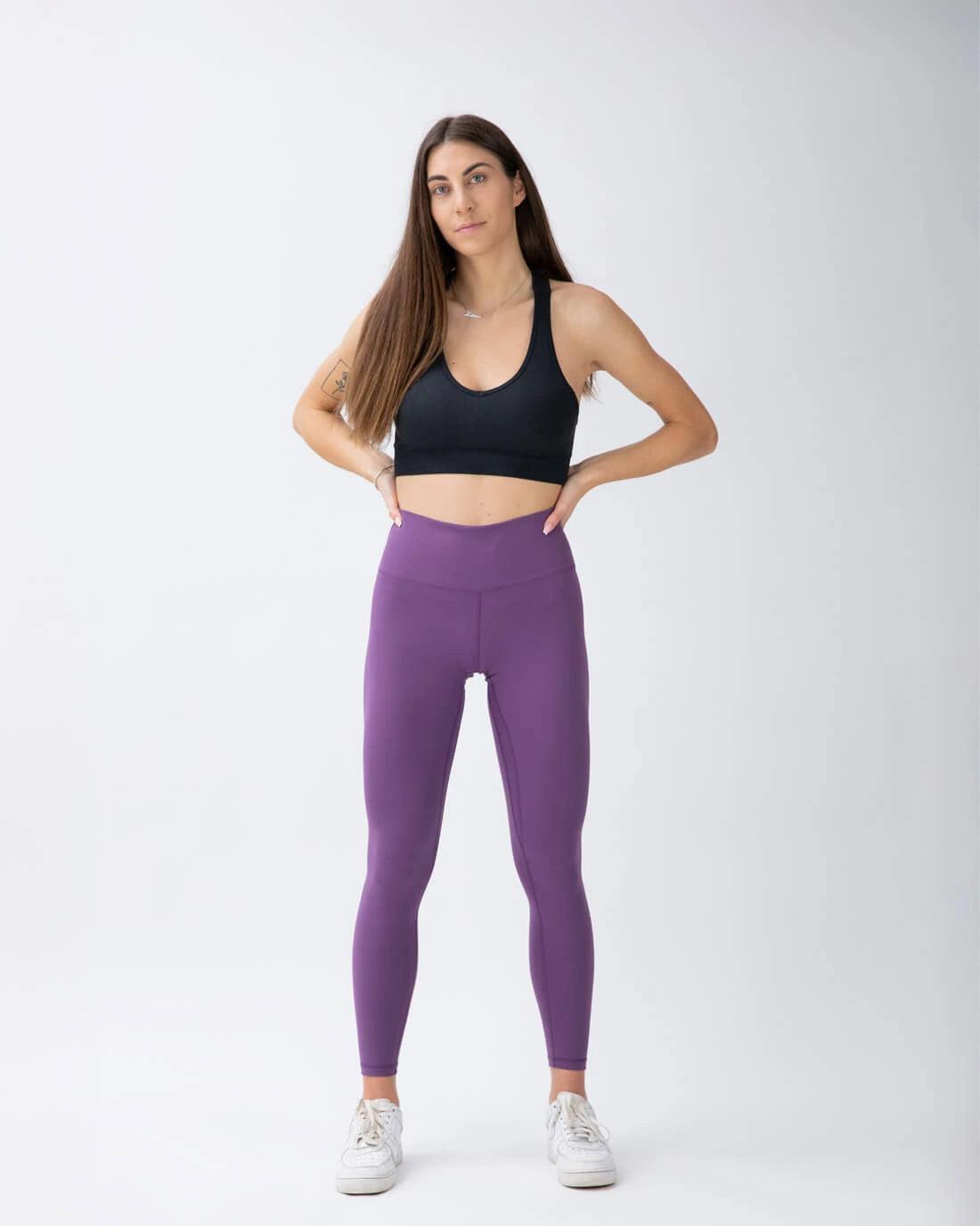 Aura Yoga Leggings Grape Thistle