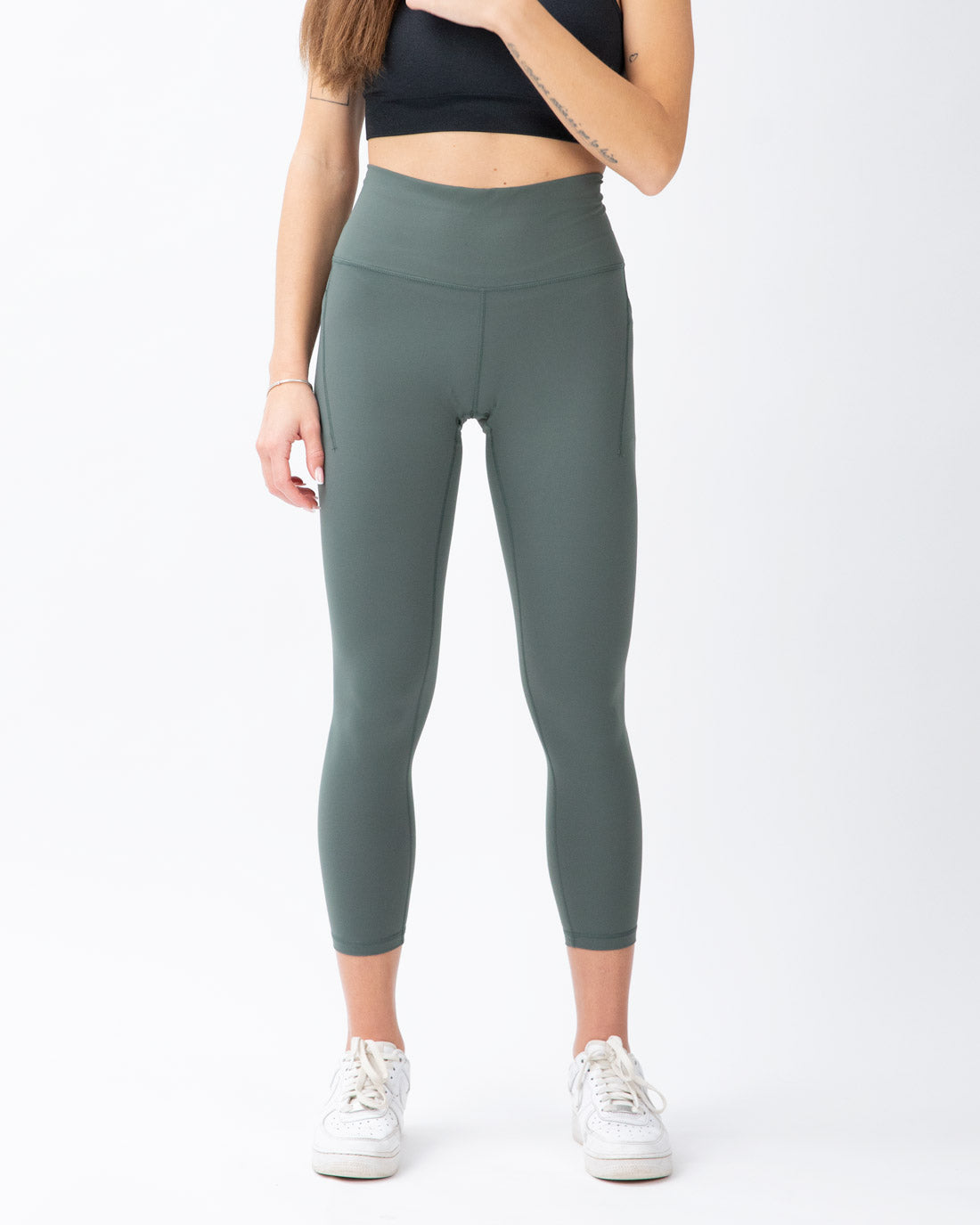 Aero Leggings with pockets 7/8 Dark Forest