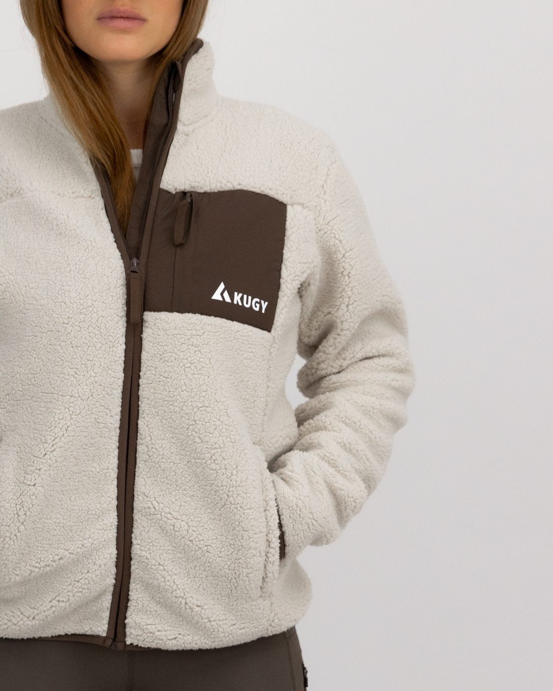 Women Sherpa Fleece Alpine Brown