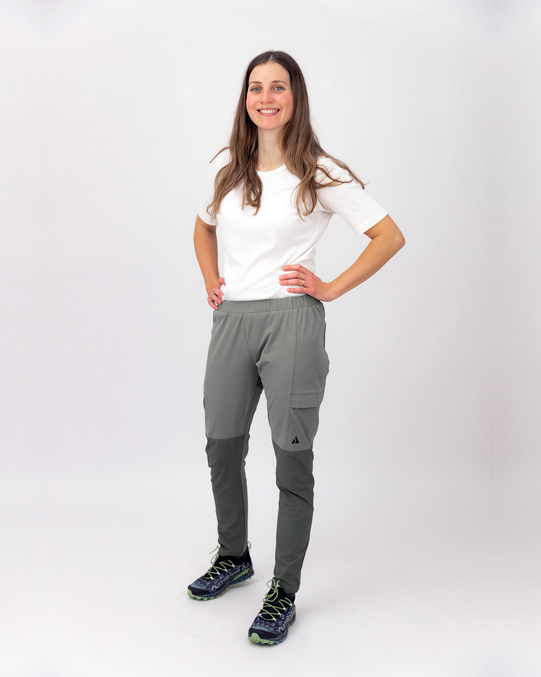 Women Hiking Trousers Trek Olive Green